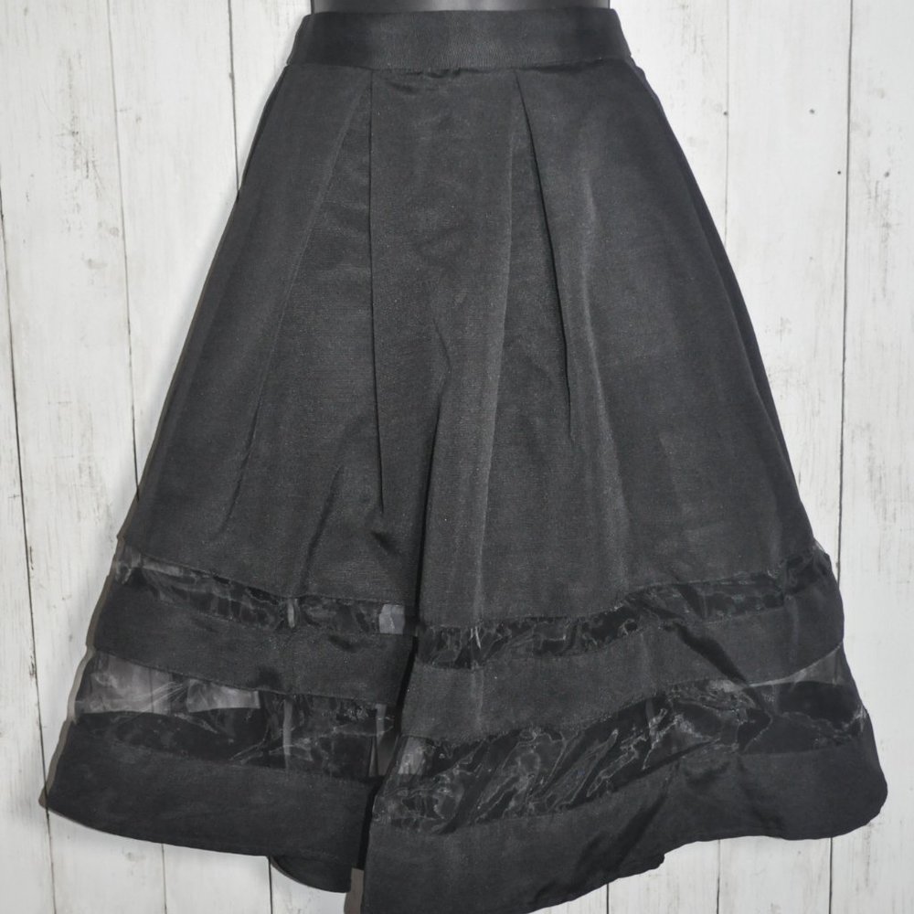 Express High Waist Organza Midi Skirt